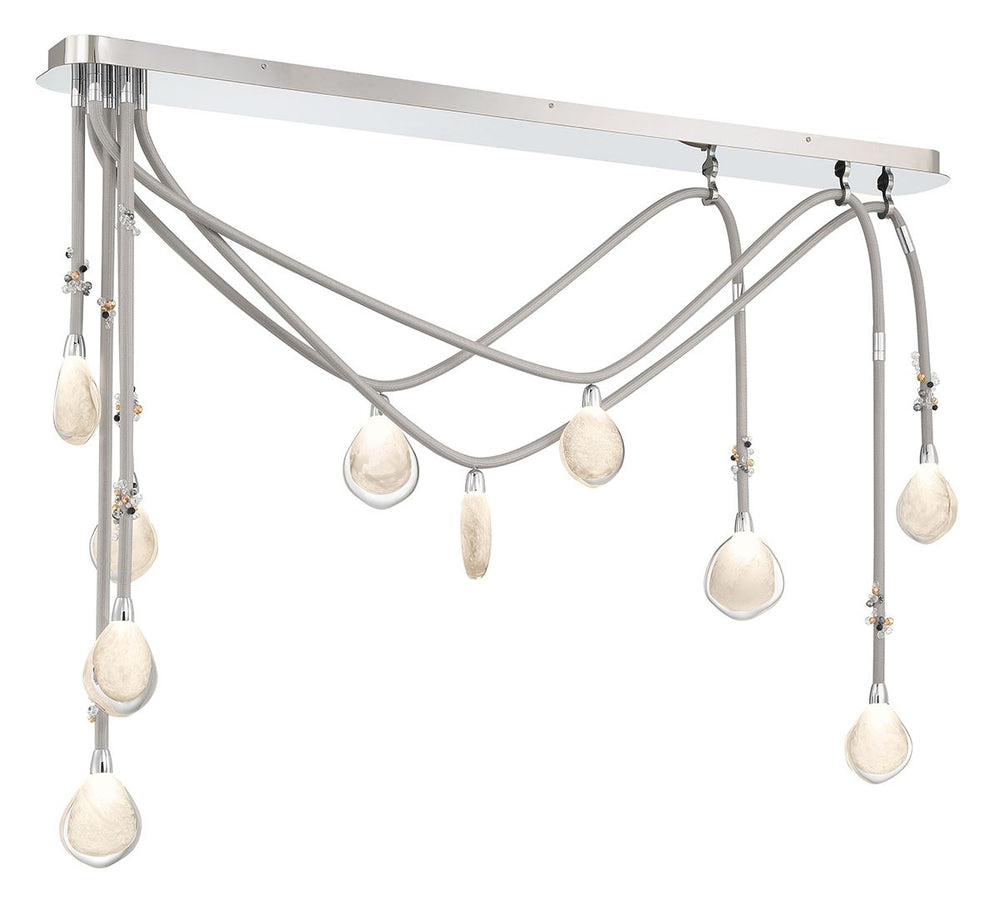 Lib & Co. Canada - LED Chandelier - Bellissima - Silver Sleeve- Union Lighting Luminaires Decor