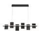 Lib & Co. Canada - LED Chandelier - Affilato - Satin black- Union Lighting Luminaires Decor