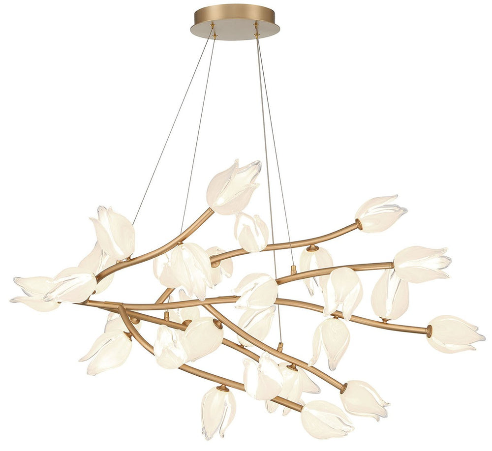 Lib & Co. Canada - LED Chandelier - Belluno - Champagne Gold- Union Lighting Luminaires Decor