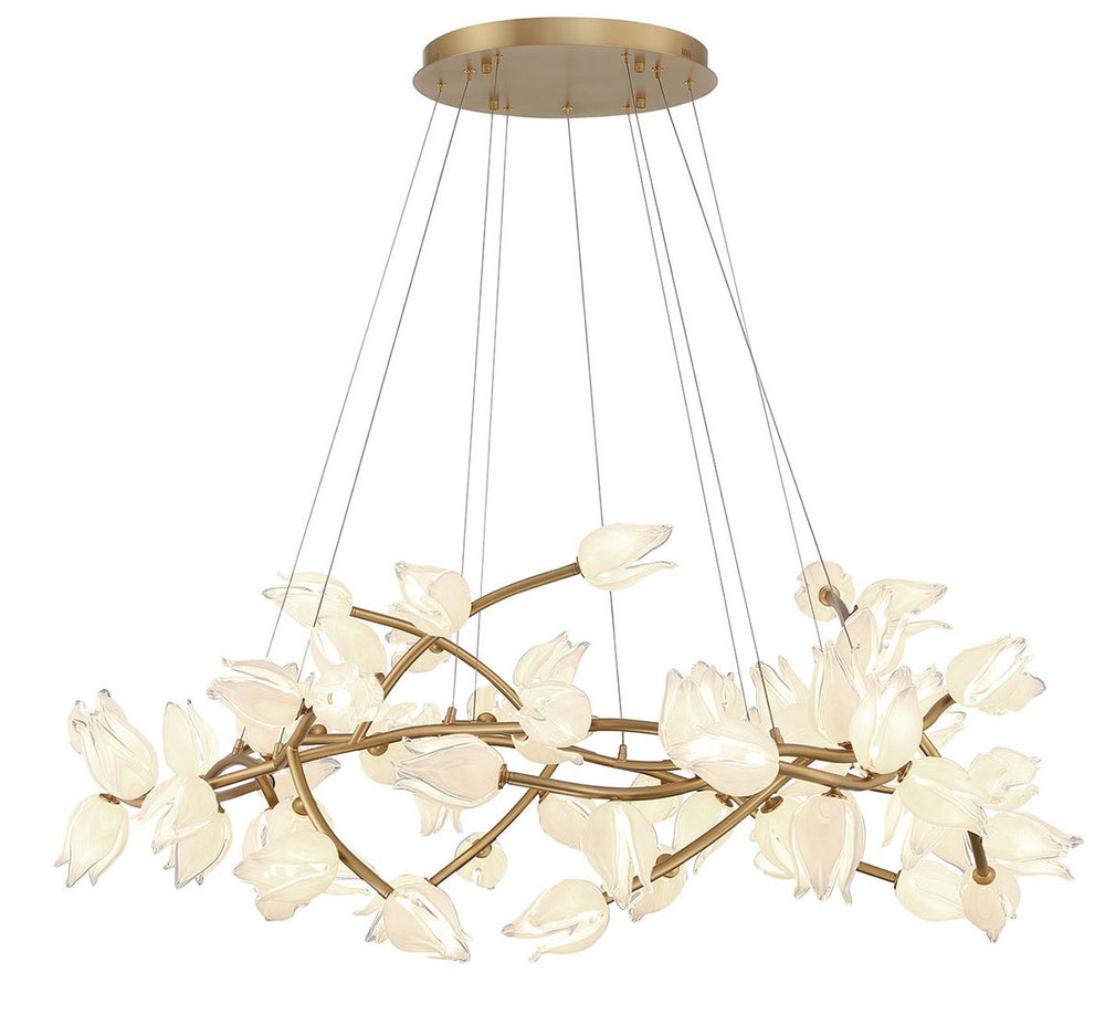Lib & Co. Canada - LED Chandelier - Belluno - Champagne Gold- Union Lighting Luminaires Decor