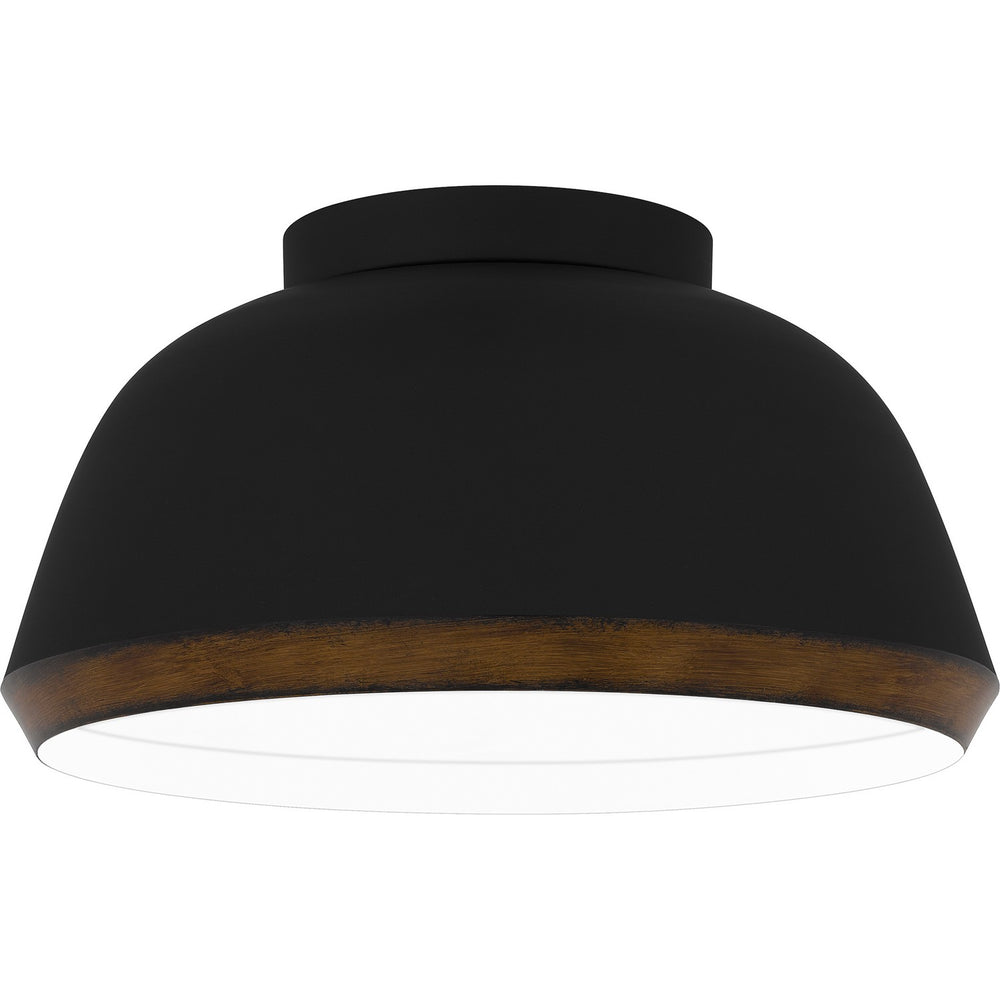 Quoizel - Three Light Flush Mount - Tamara - Matte Black- Union Lighting Luminaires Decor