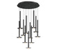 Lib & Co. Canada - LED Chandelier - Piatto - Matte Black- Union Lighting Luminaires Decor