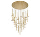 Lib & Co. Canada - LED Chandelier - Piatto - Plated Brushed gold- Union Lighting Luminaires Decor