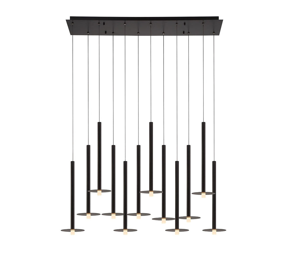 Lib & Co. Canada - LED Chandelier - Piatto - Matte Black- Union Lighting Luminaires Decor