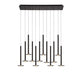 Lib & Co. Canada - LED Chandelier - Piatto - Matte Black- Union Lighting Luminaires Decor
