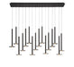 Lib & Co. Canada - LED Chandelier - Piatto - Matte Black- Union Lighting Luminaires Decor