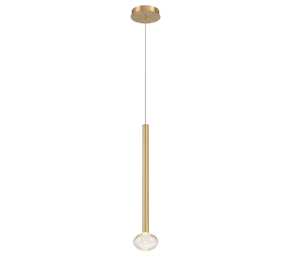 Lib & Co. Canada - LED Pendant - Soffio - Brushed Gold- Union Lighting Luminaires Decor