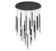 Lib & Co. Canada - LED Chandelier - Soffio - Matte Black- Union Lighting Luminaires Decor