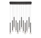 Lib & Co. Canada - LED Chandelier - Soffio - Matte Black- Union Lighting Luminaires Decor