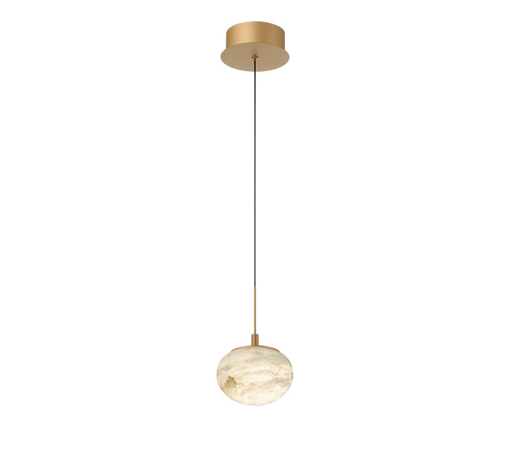 Lib & Co. Canada - LED Pendant - Calcolo - Painted Antique Brass- Union Lighting Luminaires Decor