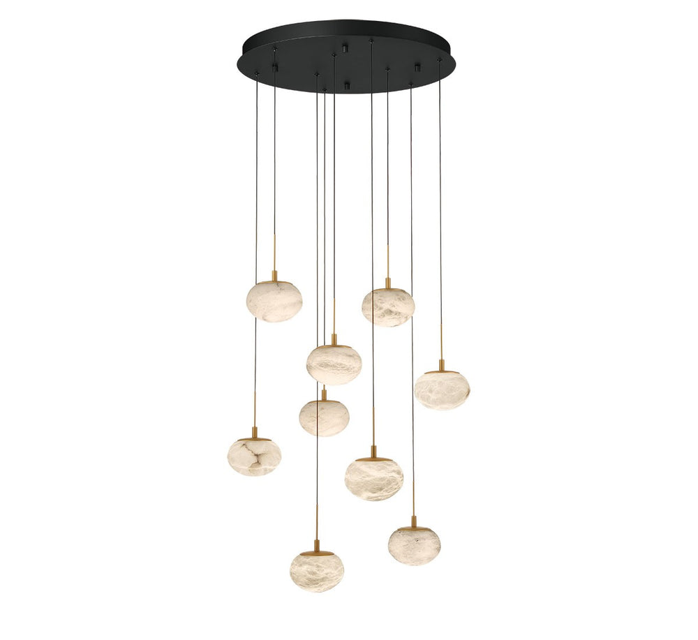 Lib & Co. Canada - LED Chandelier - Calcolo - Matte black- Union Lighting Luminaires Decor