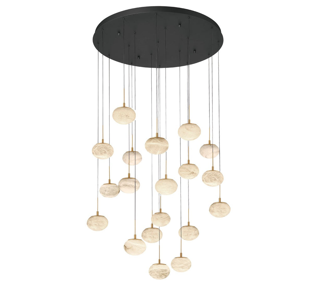 Lib & Co. Canada - LED Chandelier - Calcolo - Matte black- Union Lighting Luminaires Decor