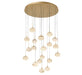 Lib & Co. Canada - LED Chandelier - Calcolo - Painted Antique Brass- Union Lighting Luminaires Decor