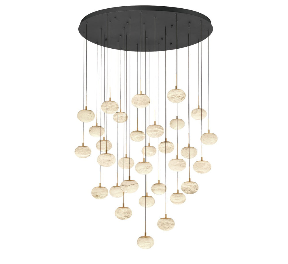 Lib & Co. Canada - LED Chandelier - Calcolo - Matte black- Union Lighting Luminaires Decor