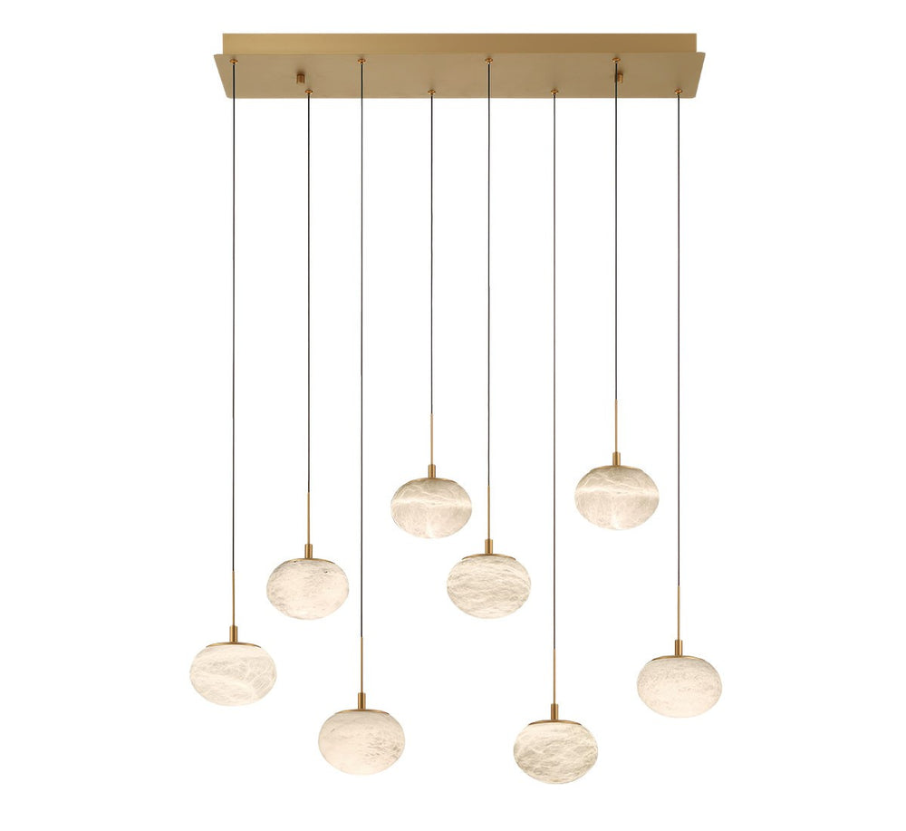Lib & Co. Canada - LED Chandelier - Calcolo - Painted Antique Brass- Union Lighting Luminaires Decor