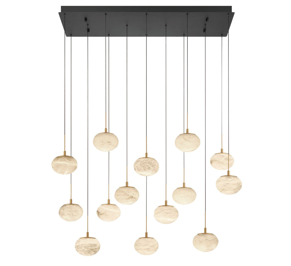 Lib & Co. Canada - LED Chandelier - Calcolo - Matte black- Union Lighting Luminaires Decor