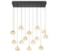 Lib & Co. Canada - LED Chandelier - Calcolo - Matte black- Union Lighting Luminaires Decor