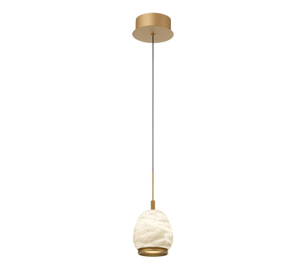Lib & Co. Canada - LED Pendant - Lucidata - Painted Antique Brass- Union Lighting Luminaires Decor