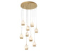 Lib & Co. Canada - LED Chandelier - Lucidata - Painted Antique Brass- Union Lighting Luminaires Decor