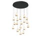 Lib & Co. Canada - LED Chandelier - Lucidata - Matte Black- Union Lighting Luminaires Decor