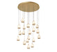 Lib & Co. Canada - LED Chandelier - Lucidata - Painted Antique Brass- Union Lighting Luminaires Decor