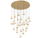 Lib & Co. Canada - LED Chandelier - Lucidata - Painted Antique Brass- Union Lighting Luminaires Decor