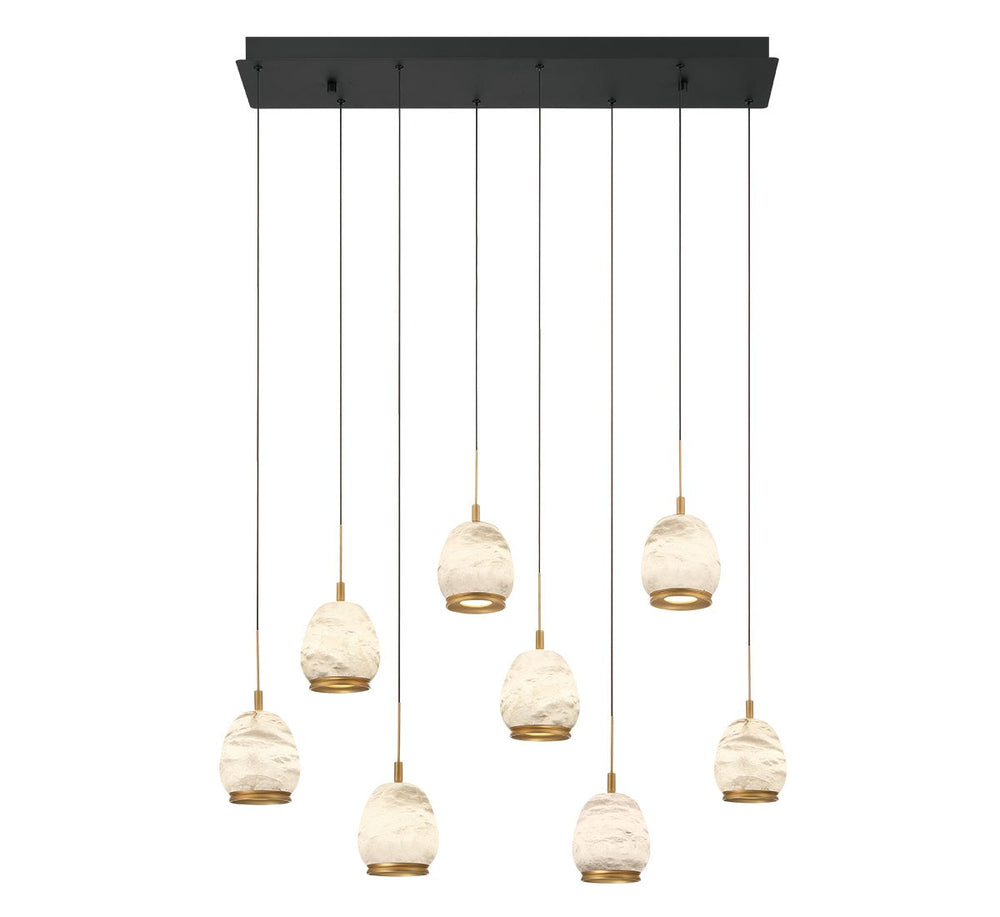 Lib & Co. Canada - LED Chandelier - Lucidata - Matte Black- Union Lighting Luminaires Decor