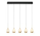 Lib & Co. Canada - LED Chandelier - Lucidata - Matte Black- Union Lighting Luminaires Decor