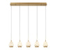 Lib & Co. Canada - LED Chandelier - Lucidata - Painted Antique Brass- Union Lighting Luminaires Decor