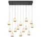 Lib & Co. Canada - LED Chandelier - Lucidata - Matte Black- Union Lighting Luminaires Decor