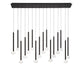 Lib & Co. Canada - LED Chandelier - Soffio - Matte Black- Union Lighting Luminaires Decor