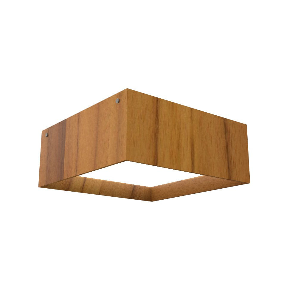 Accord Lighting - LED Ceiling Mount - Squares - Teak- Union Lighting Luminaires Decor