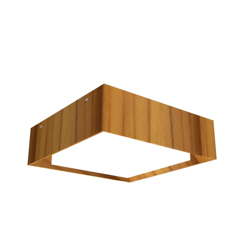 Accord Lighting - LED Ceiling Mount - Squares - Teak- Union Lighting Luminaires Decor