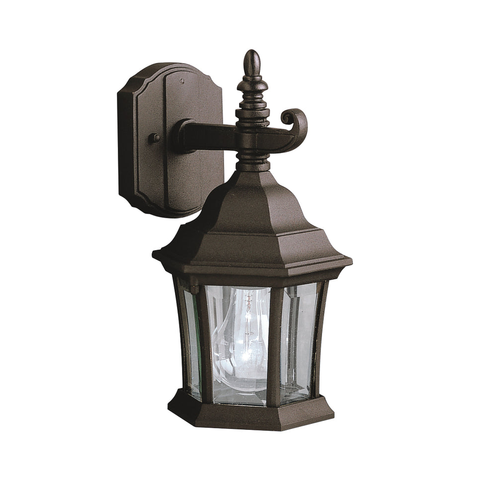 Kichler Canada - One Light Outdoor Wall Mount - Townhouse - Black- Union Lighting Luminaires Decor