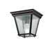 Kichler Canada - One Light Outdoor Ceiling Mount - Black- Union Lighting Luminaires Decor
