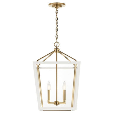 Kichler Canada - Four Light Foyer Pendant - Delvin - Champagne Bronze- Union Lighting Luminaires Decor