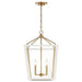 Kichler Canada - Four Light Foyer Pendant - Delvin - Champagne Bronze- Union Lighting Luminaires Decor