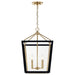 Kichler Canada - Four Light Foyer Pendant - Delvin - Champagne Bronze- Union Lighting Luminaires Decor