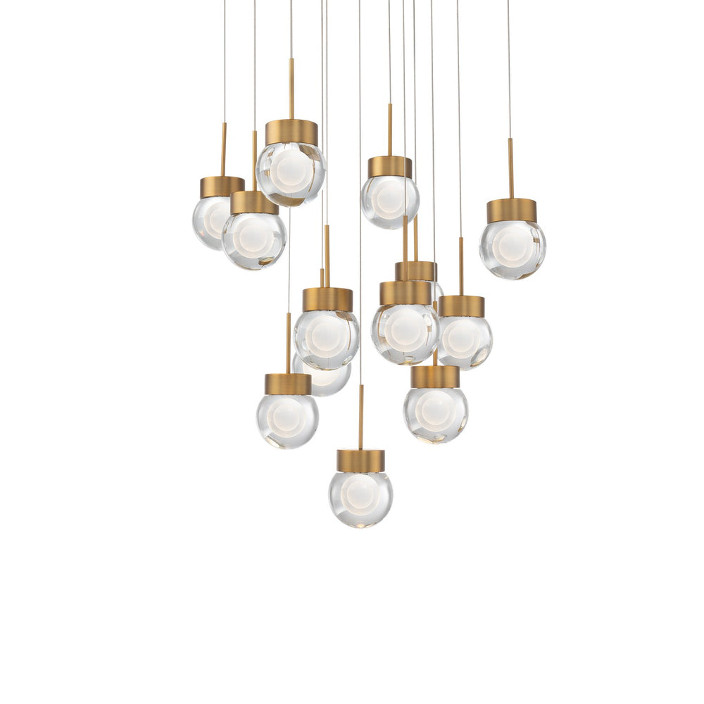 Modern Forms Canada - LED Pendant - Double Bubble - Aged Brass- Union Lighting Luminaires Decor