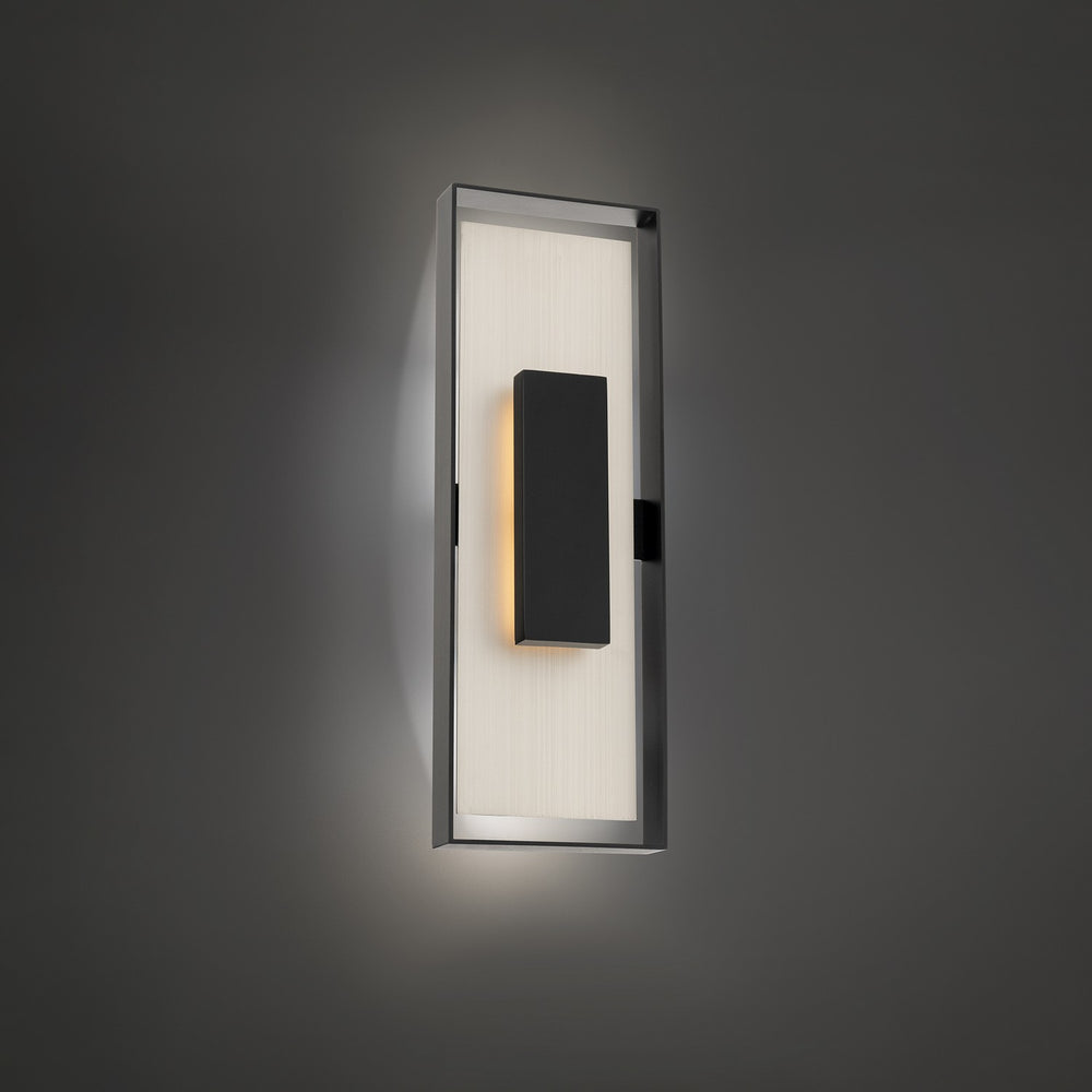 Modern Forms Canada - LED Outdoor Wall Sconce - Boxie - Black/Brushed Nickel- Union Lighting Luminaires Decor