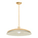 Hudson Valley Canada - One Light Pendant - Oneida - Vintage Gold Leaf/Soft Sand- Union Lighting Luminaires Decor