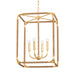 Hudson Valley Canada - Four Light Lantern - Laurenceston - Gold Leaf- Union Lighting Luminaires Decor