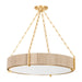 Hudson Valley Canada - Six Light Chandelier - Quebec - Gold Leaf- Union Lighting Luminaires Decor