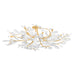 Hudson Valley Canada - 12 Light Semi Flush Mount - Marabec - Vintage Gold Leaf/ White Plaster- Union Lighting Luminaires Decor