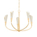 Hudson Valley Canada - Five Light Chandelier - Montrose - Vintage Gold Leaf/Soft Sand- Union Lighting Luminaires Decor