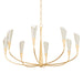 Hudson Valley Canada - Eight Light Chandelier - Montrose - Vintage Gold Leaf/Soft Sand- Union Lighting Luminaires Decor