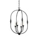 Hudson Valley Canada - Four Light Lantern - Baltic - Aged Iron- Union Lighting Luminaires Decor