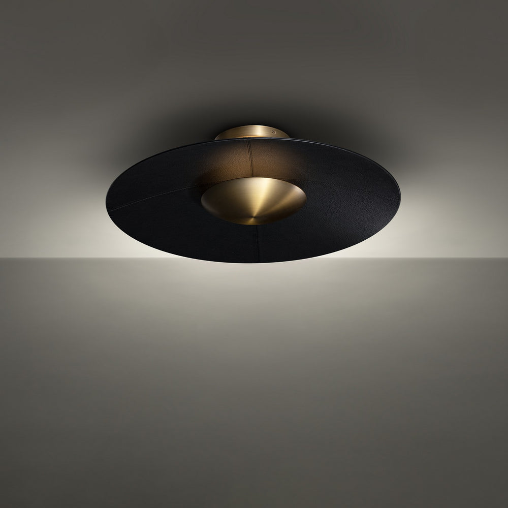 Modern Forms Canada - LED Flush Mount - Brody - Black/Aged Brass- Union Lighting Luminaires Decor