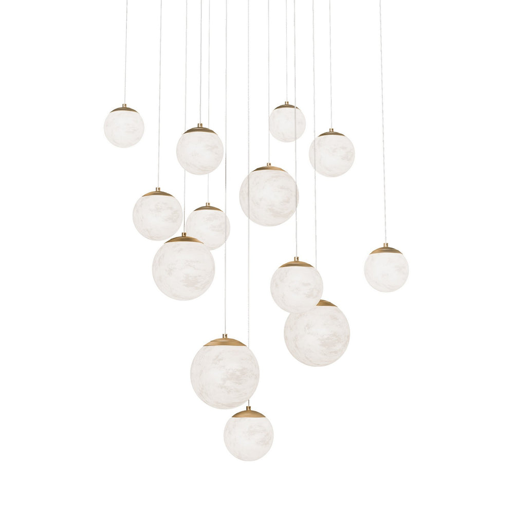Modern Forms Canada - LED Pendant - Pisces - Aged Brass- Union Lighting Luminaires Decor