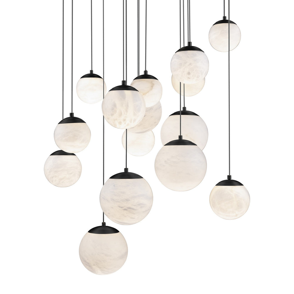 Modern Forms Canada - LED Pendant - Pisces - Black- Union Lighting Luminaires Decor